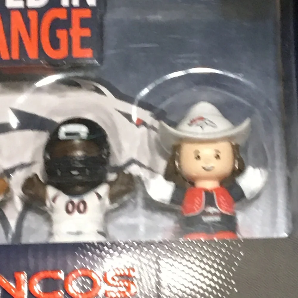 NFL Denver Broncos Action Figure Set - Black, White, Orange
